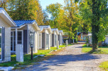 Mobilheime Aussenansicht Herbst