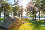 Zelten am Campingplatz am See